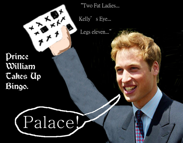 Prince William Takes Up Bingo