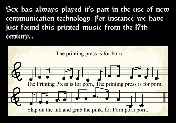 The Printing Press is for Porn